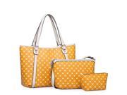Just Star Fashion Elegant PU Leather Shoulder Bag Combination Set Orange