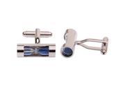 Men Gift Hourglass French Shirt Cufflinks Chromed steel brass