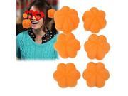 Pumpkin Style Soft Sponge Hair Curler Roller Balls Pack of 6 Random Color Delivery