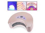 18W LED Nail UV Lamp Time Selection Ultraviolet Lamp Dryer US Plug Pink