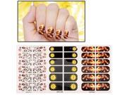 Decorative Pattern Design Nail Decals Pack of 3