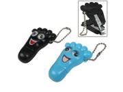 Adorable Foot Style Nail Clipper Manicure Cutter Trimmer with Key Chain Random Color Delivery
