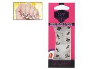 10pcs Ghost Style 3D Design Nail Decals Pack of 2 Black