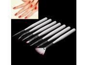 Professional Nail Art Brushes Nail Care Tool Beauty Item Set 7pcs in one packaging the price is for 7pcs White