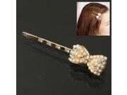 Beautiful Bowknot Style Pearl Hair Clip Pack of 2