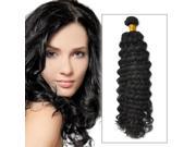 8 inch Water Curly 1B Brazilian Hair Extension