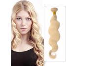 10 inch Body Wavy Light Blonde 613 Brazilian Virgin Hair