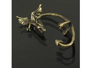 Stylish Dragon Style Zinc Alloy Earring Golden