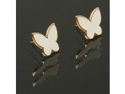 Pair of Stylish Butterfly Shaped Ear Pin Earrings Eardrop Jewelry