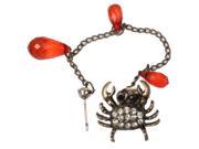 Crystal Crabs Style with Diamond Pendant Copper