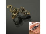 Dragon Style Creative Ring Finger Ring Jewelry Collection for Male Female Golden