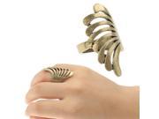 Peacock Feather Shape Delicate Design Finger Ring Jewelry