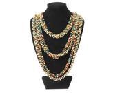 Strand of Multifunctional Color Wood Bead Necklace Bracelet Waist Chain Decoration