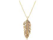Bohemia Tree Leaf Style Stylish and Elegant Crystal Necklace Love the Wings Golden