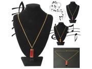 Cute Mini Harmonica Pendant Necklace Nechlace Chain Neck Decoration for Woman Girls Random Color Delivery