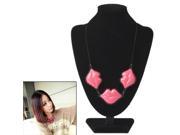 Europe and United States Exaggerated Red lipped Hot Street Beat Fashion Wild Necklace