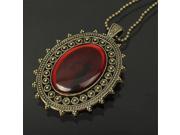 Stylish Amber Retro Alloy Long Chain Necklaces