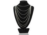 Punk Style Multi Layer Long Sweater Chain Necklace