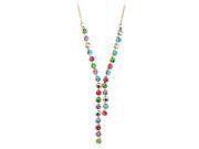 Fashionable and Elegant Diamond Crystal Necklace Multicolor