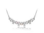 Fashionable Imported Crystal Alloy Necklace White