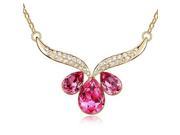 Fashionable Florapharm Style Crystal Diamond Necklace