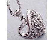 Fashionable Heart Shape Pendant Necklace Jewelry Neck Decor for Ladies