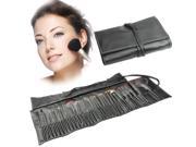 Professional 32pcs Makeup Brush Set Beauty Kit Cosmetic PU Leather Carrying Case Black