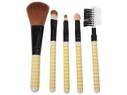 5pcs Beauty Professional Make up Brushes Travel Cosmetic Brushes Set