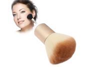 Large Soft Cosmetic Single Mineral Powder Brush with Round Cut Bristles for Face Body Makeup Tool