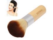 Soft Bamboo Bronzer Brush Cosmetic Single Mineral Powder Brush with Round Cut Bristles