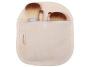 Professional 4pcs Makeup Brush Set Beauty Kit Cosmetic with Bamboo Handle Storage Pouch