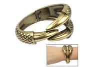 Eagle Claw Style Bangle Bracelet Brace Lace Jewelry Collection for Women Golden
