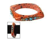 Nice Design Charm Bracelet Promotion Charm Resin Bangle Orange
