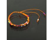 Fashionable Granule Wristband Bracelet Pack of 2 Orange