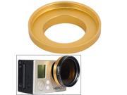 37mm Aluminum Alloy UV Lens Filter Ring Adapter for GoPro HERO 4 3 3 ST 122