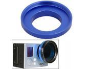 37mm Aluminum Alloy UV Lens Filter Ring Adapter for GoPro HERO 4 3 3 ST 122 Blue