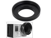 37mm Aluminum Alloy UV Lens Filter Ring Adapter for GoPro HERO 4 3 3 ST 122 Black