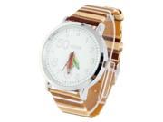 Bolun Fashion Stripe Quartz Watch with Leather Watchband
