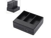 USB Triple Camera Battery Charger Charging for AHDBT 301 302 for GoPro Hero 3 3