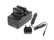 GoPro AHDBT 401 Digital Camera Double Battery Charger Car Charger Adapter for GoPro Hero 4
