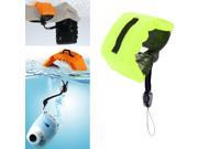 Submersible Floating Bobber Hand Wrist Strap for GoPro Hero 4 3 3 2 1 Powershot D20 D30 Mini Camcorder SJ4000 Fluorescent Green
