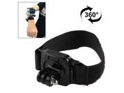 360 Degree Rotation Hand Camera Wrist Strap Mount for GoPro Hero 4 3 3 2 1 Strap Length 36cm Black