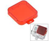 Snap on Dive Filter Housing for HD GoPro Hero 4 3 ST 132 Red