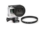 52mm Round Circle UV Lens Filter for GoPro HERO 4 3