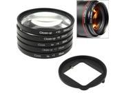 6 in 1 58mm Close Up Lens Filter Macro Lens Filter Filter Adapter Ring for GoPro HERO3