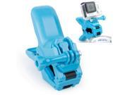TMC Jaws Flex Clamp Mount with Buckle Thumb Screw for GoPro Hero 4 3 3 2 1 Blue