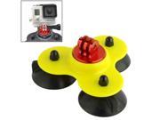 Coyote Style Suction Cup Tripod Mount Handle Screw for GoPro Hero 4 3 3 2 1 Yellow