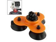Coyote Style Suction Cup Tripod Mount Handle Screw for GoPro Hero 4 3 3 2 1 Orange