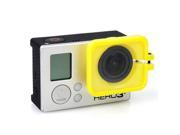 TMC Lens Anti exposure Protective Hood for GoPro Hero 4 3 Yellow