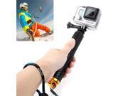 TMC Handheld Extendable Pole Monopod with Screw for GoPro Hero 4 3 3 2 Max Length 49cm Gold